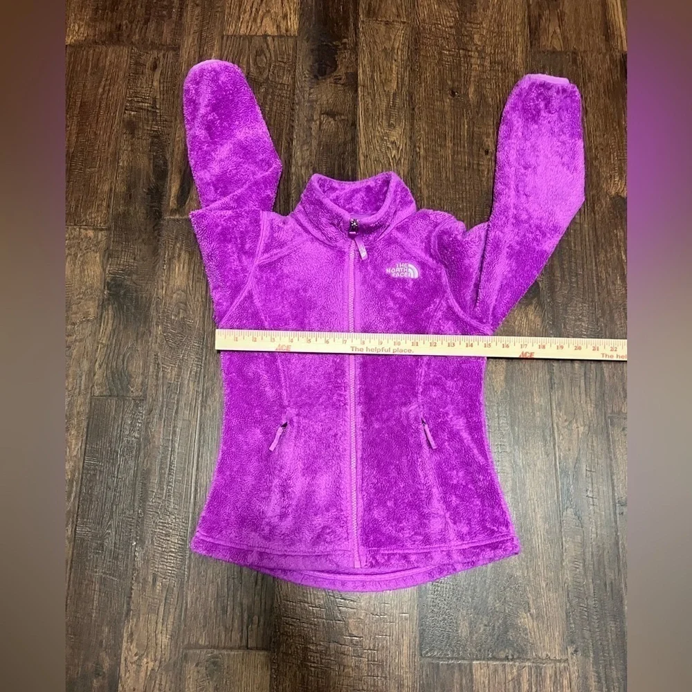 The North Face Full Zip Fleece Jacket Size Girls Medium (10-12) Color Purple